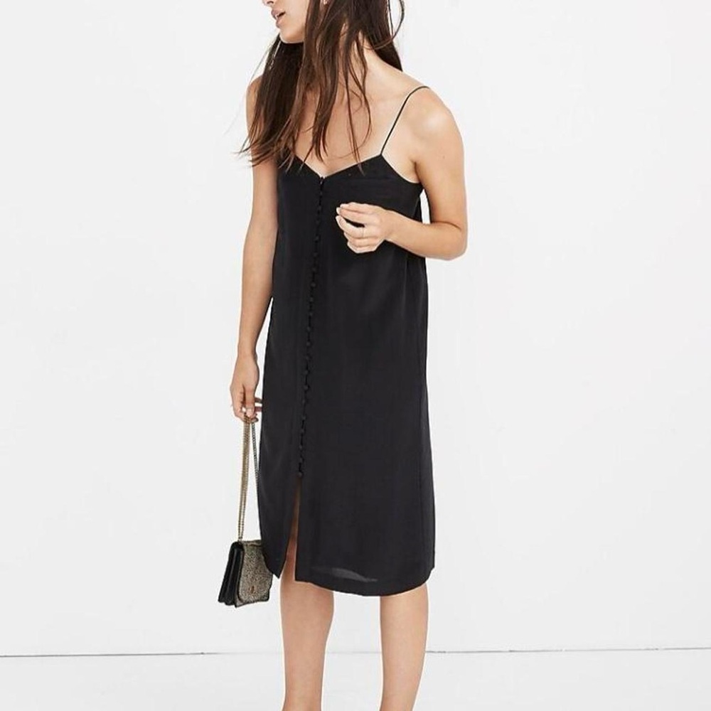 Madewell slip dress black size 4